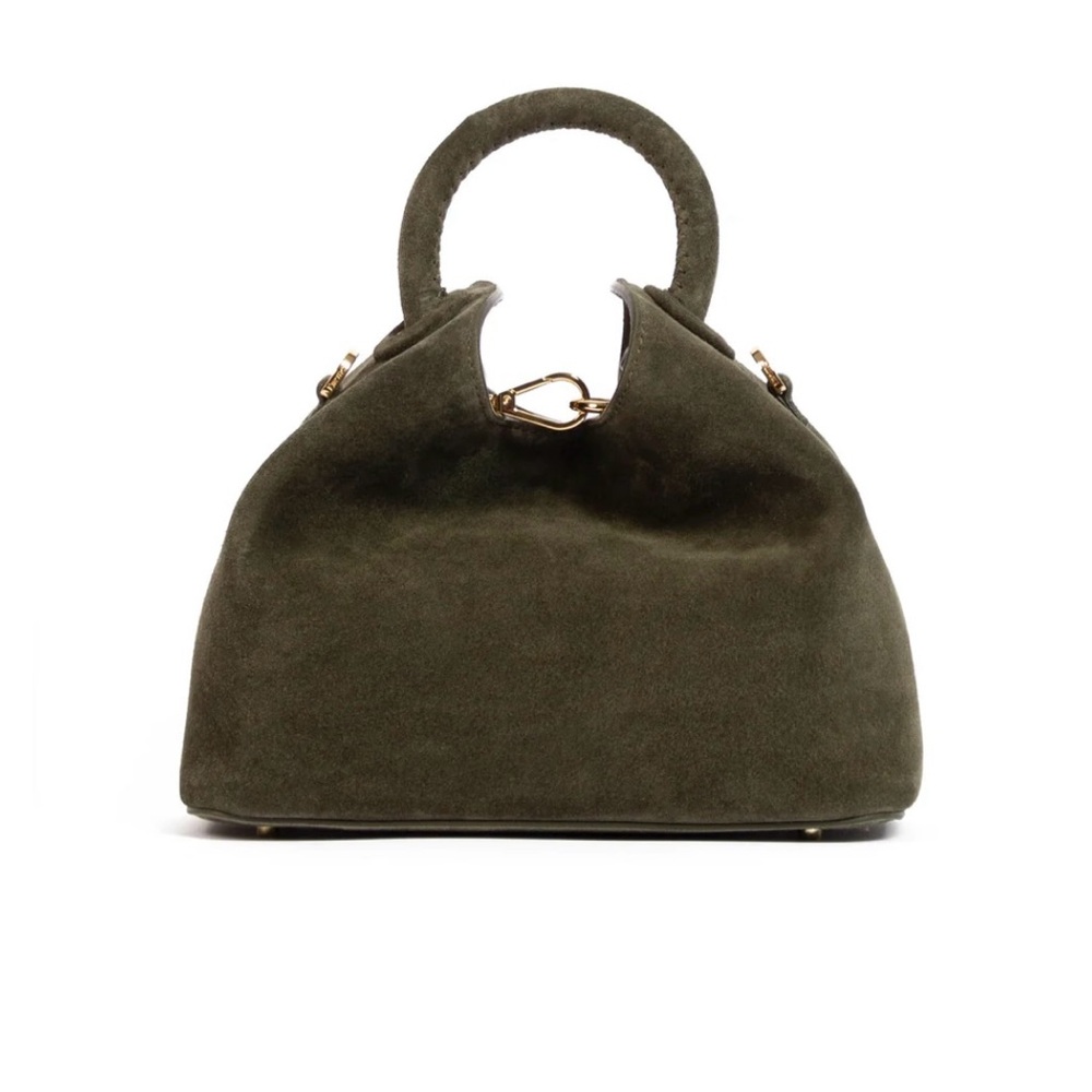 Elleme Paris Baozi Suede Green Bag